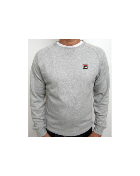 Fila Vintage Massimo Crew Neck Sweatshirt Grey Marl