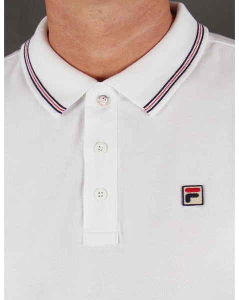 Fila Vintage Matcho 3 Polo Shirt White