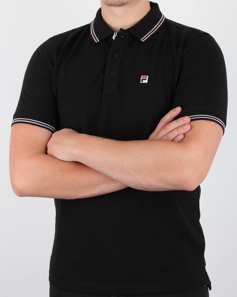 Fila Vintage Matcho 4 Polo Shirt Black
