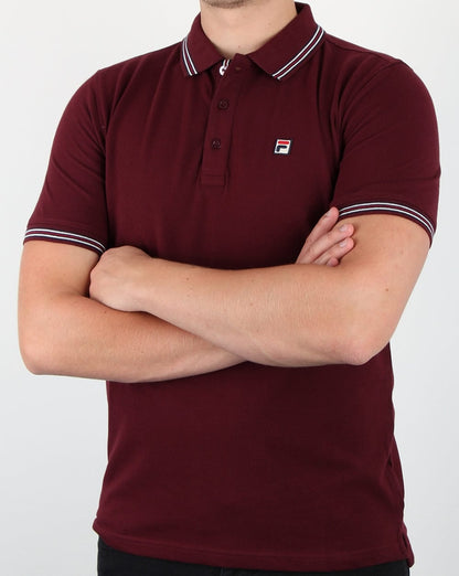 Fila Vintage Matcho 4 Polo Shirt Rum Raisin