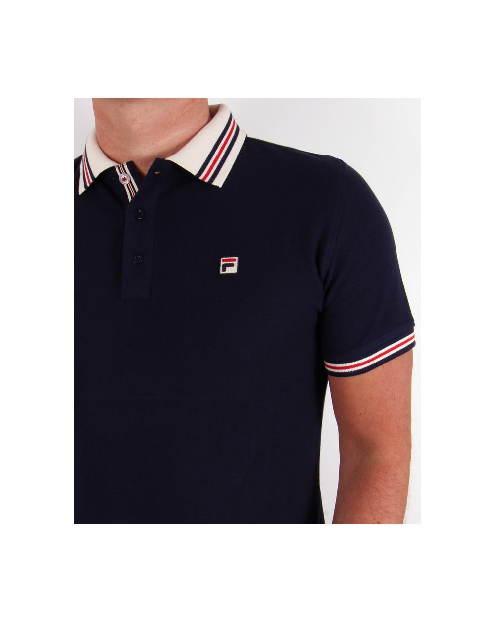 Fila Vintage Matcho Polo Shirt Navy