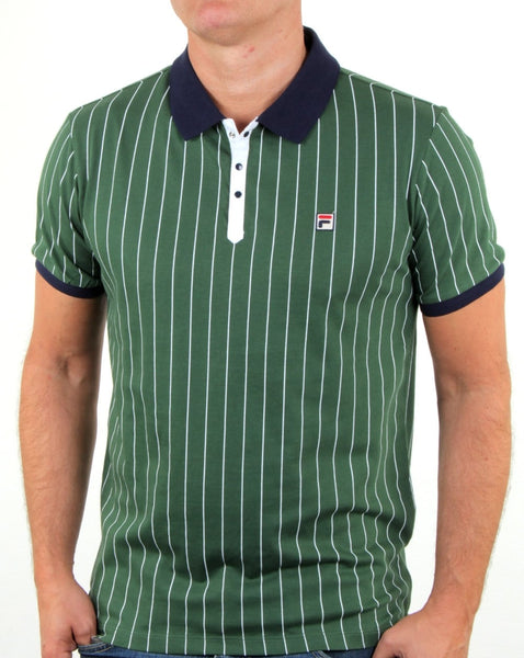 Fila Vintage Mk1 Settanta Polo Shirt Green/Navy