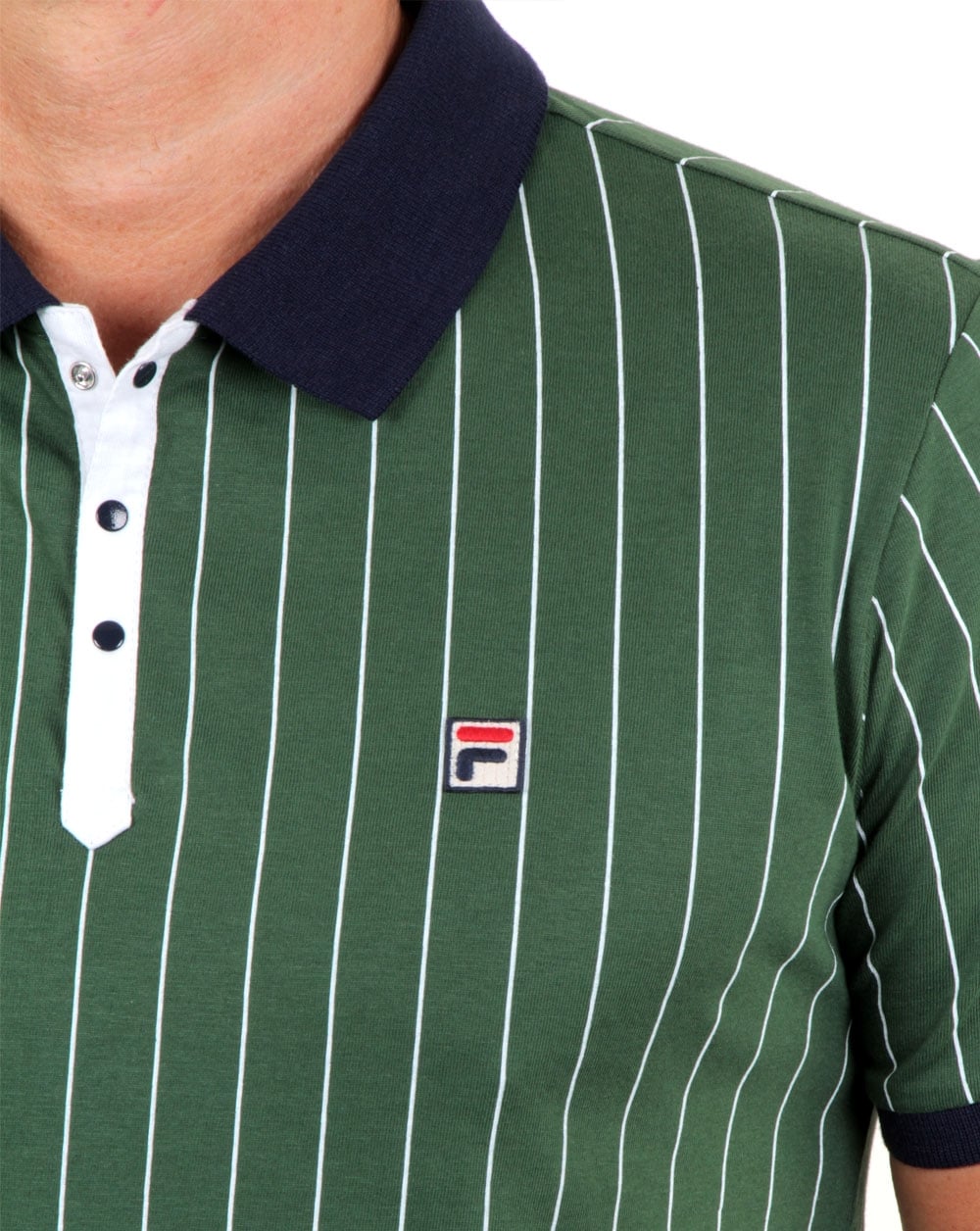 Fila Vintage Mk1 Settanta Polo Shirt Green/Navy