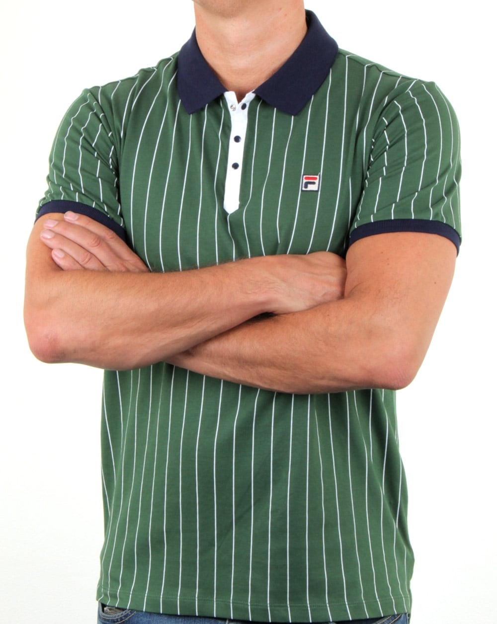 Fila Vintage Mk1 Settanta Polo Shirt Green/Navy