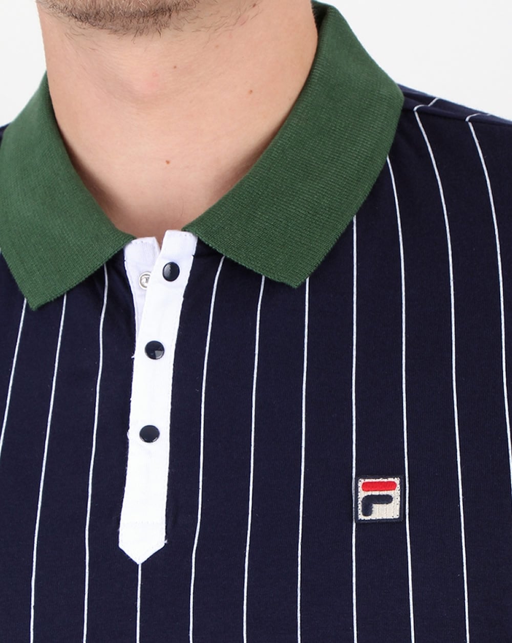 Fila Vintage Mk1 Settanta Polo Shirt Navy/Green