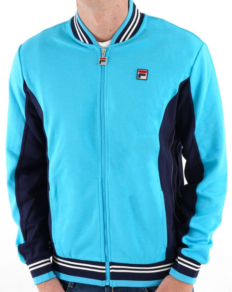 Fila Vintage Mk1 Settanta Track Top Aqua Blue/Navy