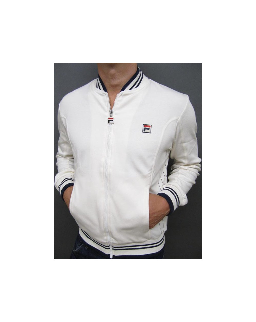 Fila Vintage Mk1 Settanta Track Top Gardenia/Navy