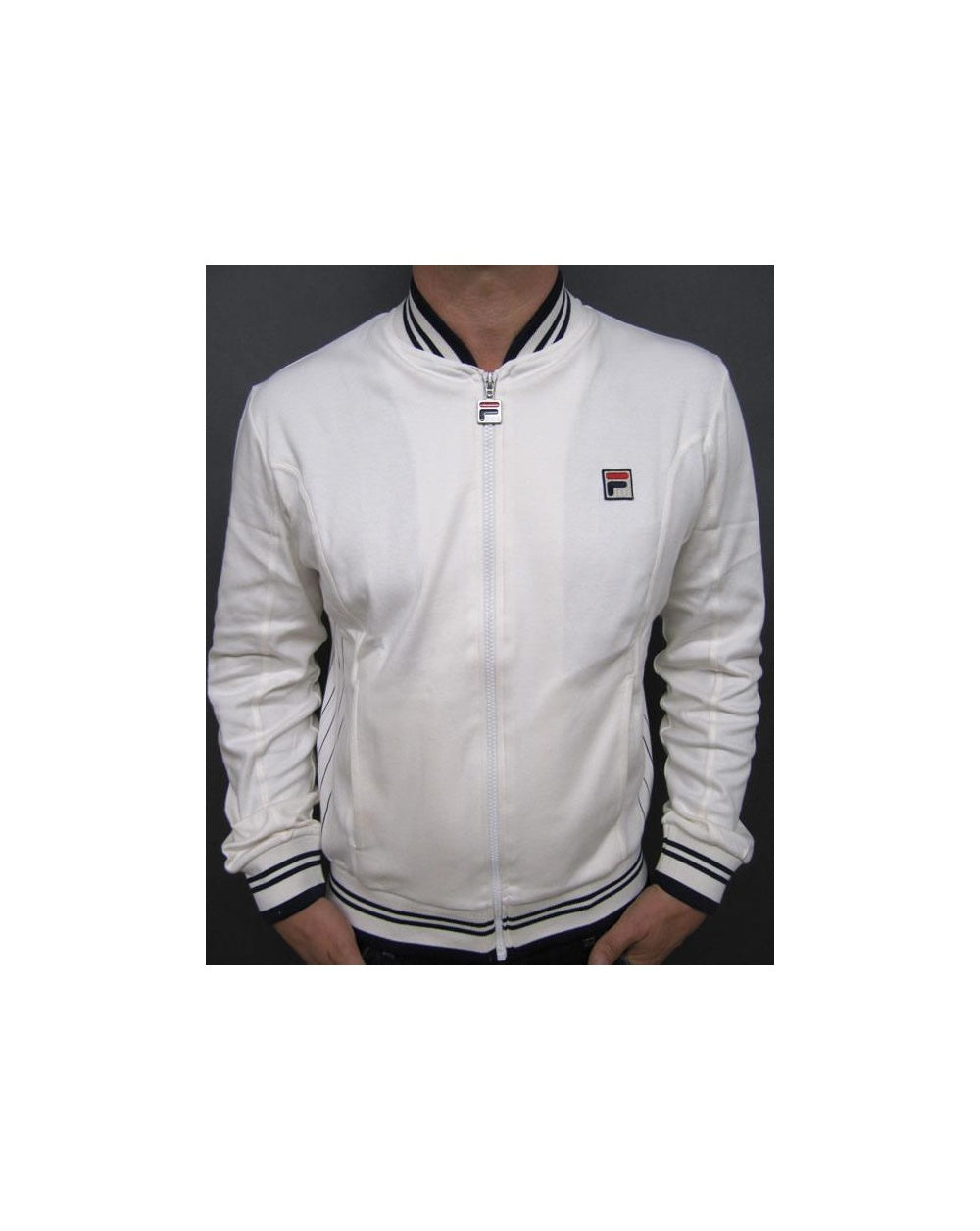 Fila Vintage Mk1 Settanta Track Top Gardenia/Navy