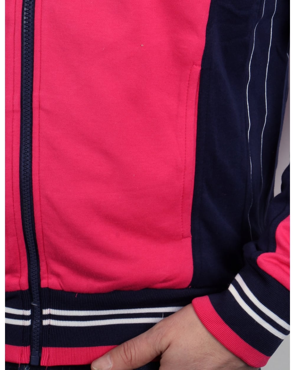 Fila Vintage Mk1 Settanta Track Top Raspberry/navy