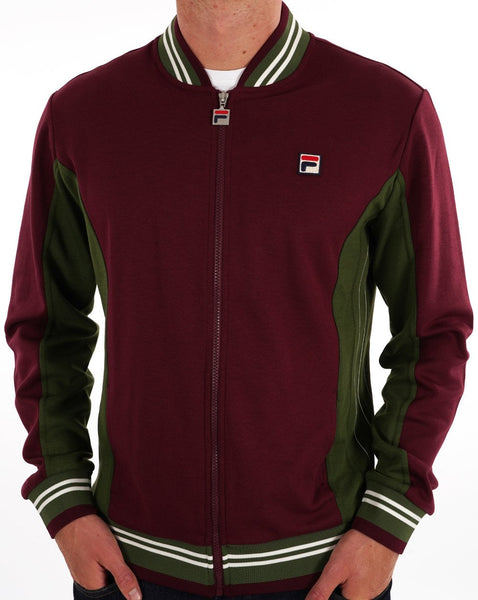 Fila Vintage Mk1 Settanta Track Top Wine Vintage Green