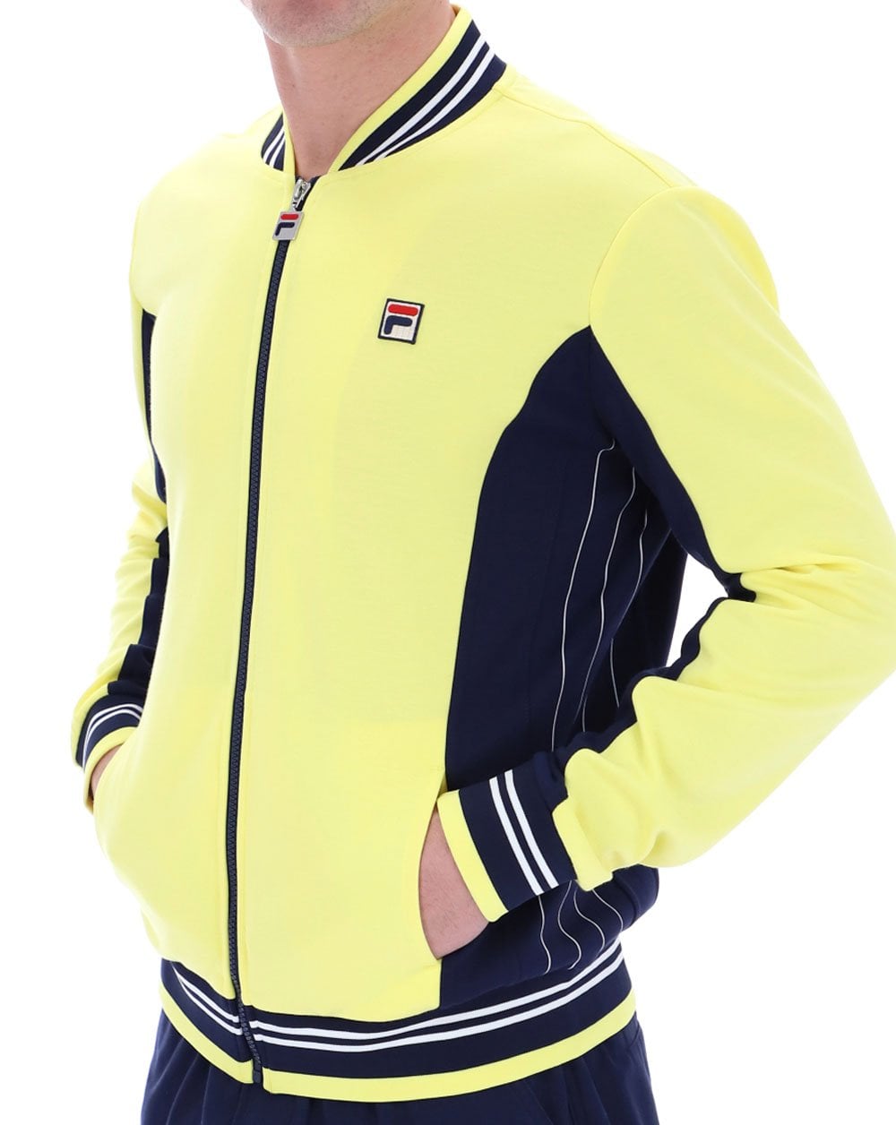 Fila Vintage Mk1 Settanta Track Top Yellow/Navy