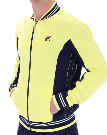 Fila Vintage Mk1 Settanta Track Top Yellow/Navy