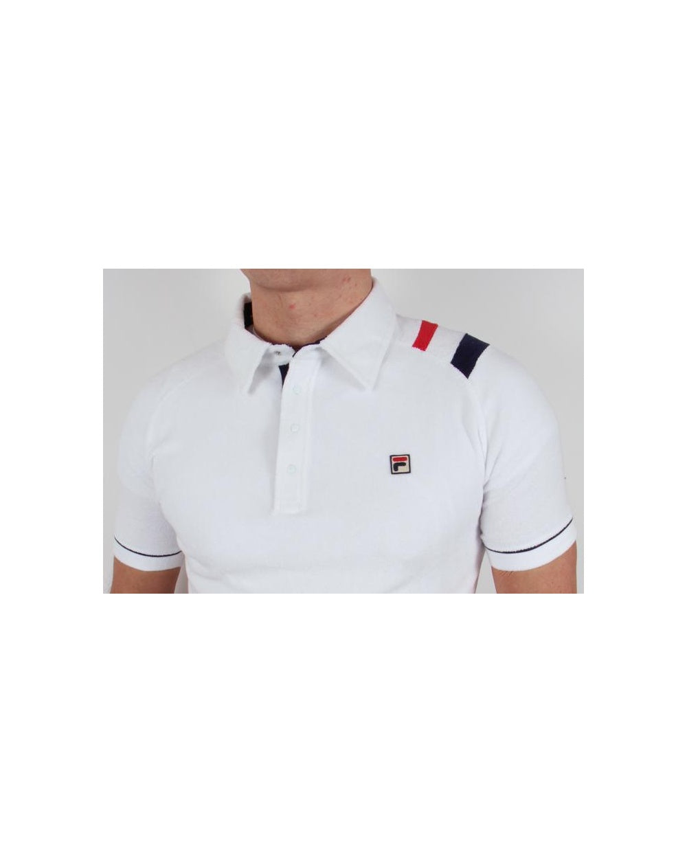 Fila Vintage Mk2 Salice Polo Shirt White/navy/red