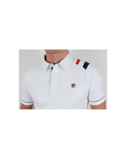 Fila Vintage Mk2 Salice Polo Shirt White/navy/red