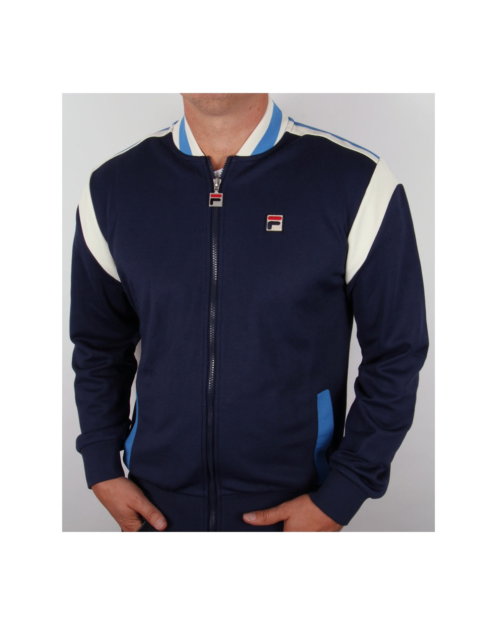 Fila Vintage Mot Track Top Navy