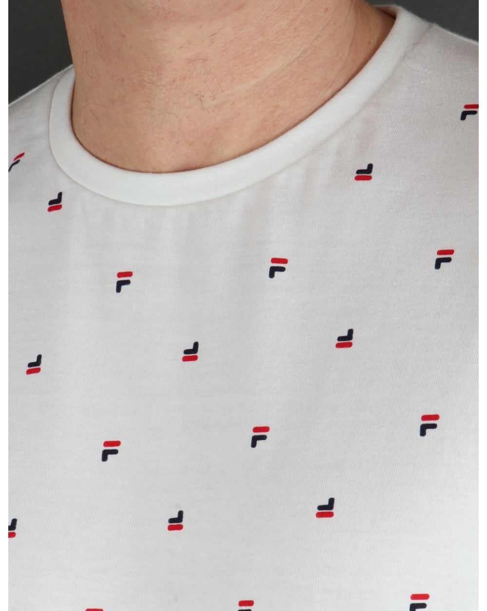 Fila Vintage Multi Logo T-shirt White