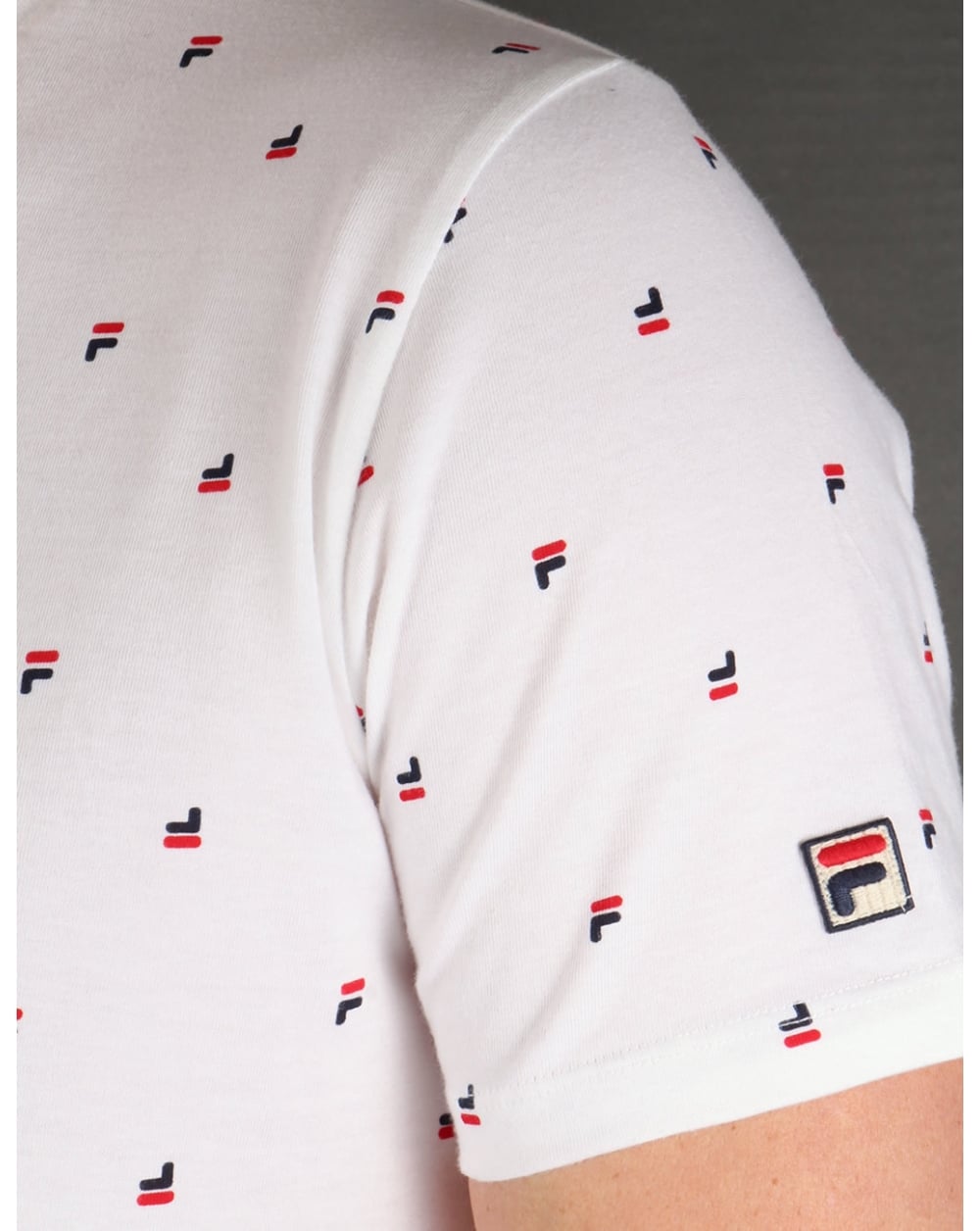 Fila Vintage Multi Logo T-shirt White