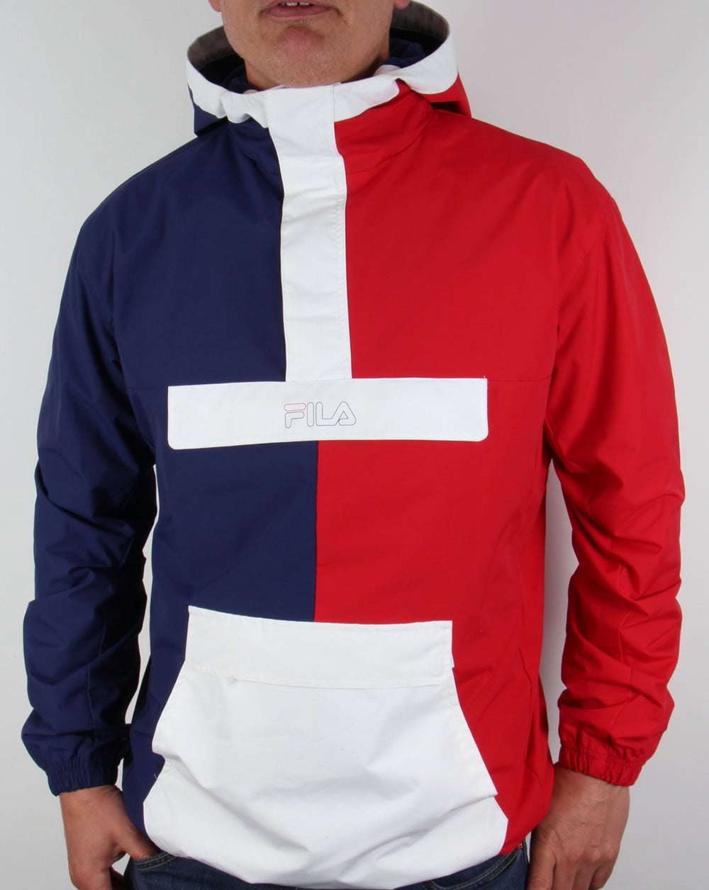 Fila Vintage Napoli Overhead Jacket Navy/Red/White