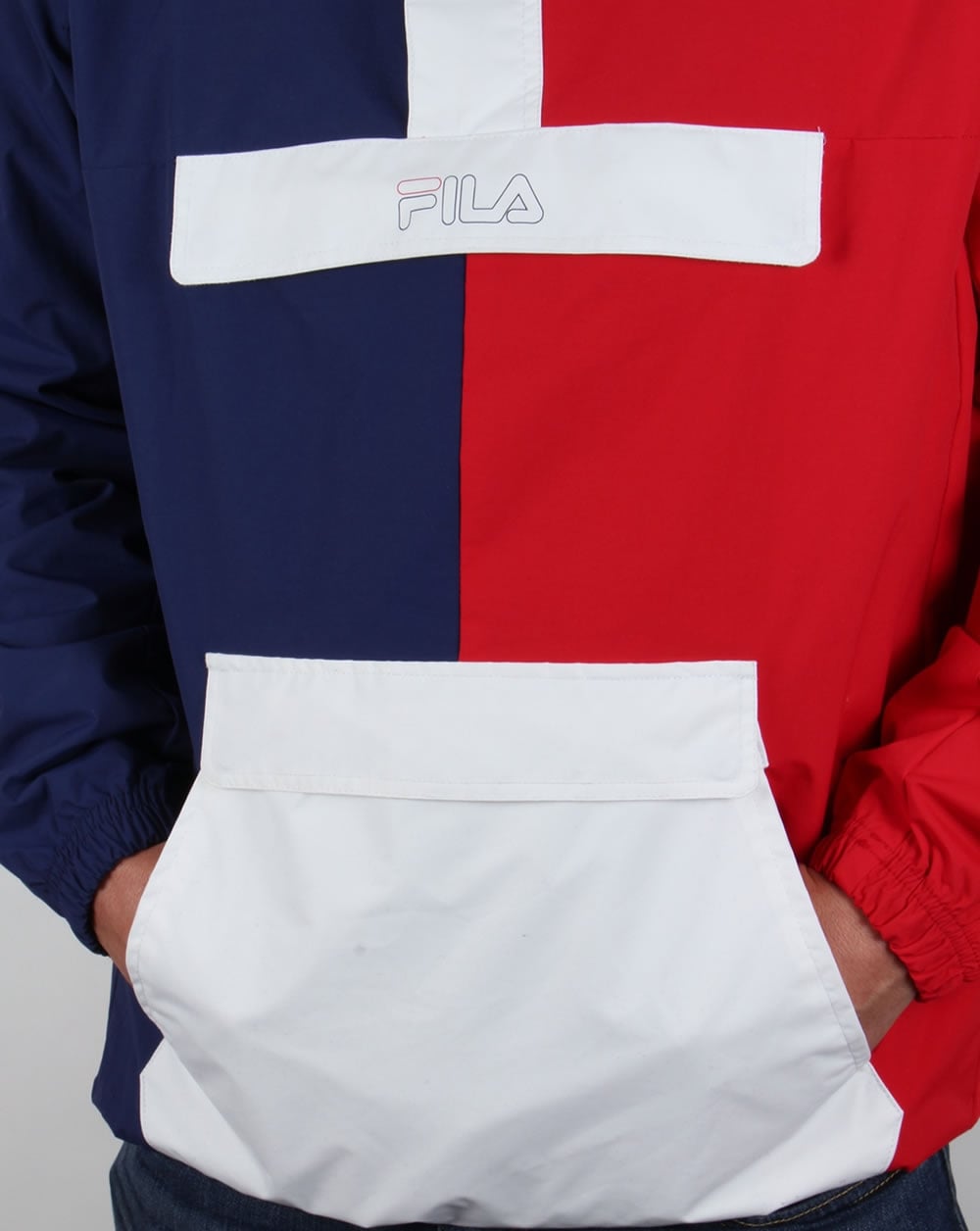 Fila Vintage Napoli Overhead Jacket Navy/Red/White
