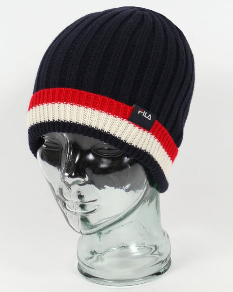 Fila Vintage Nardini Foldover Beanie Navy