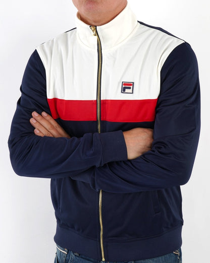 Fila Vintage Nash Track Top Navy/Off White/Red