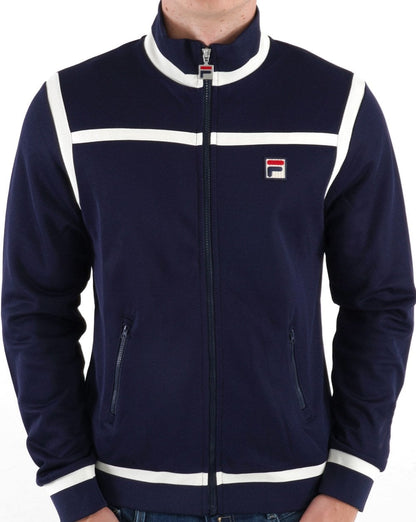 Fila Vintage Nate Track Top Navy/Off White