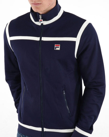 Fila Vintage Nate Track Top Navy/Off White