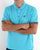Fila Vintage Omari Polo Shirt Aqua Blue