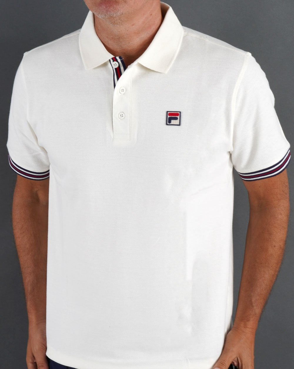 Fila Vintage Omari Polo Shirt Cream