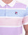 Fila Vintage Pastel Polo Shirt Pink Lilac Sky
