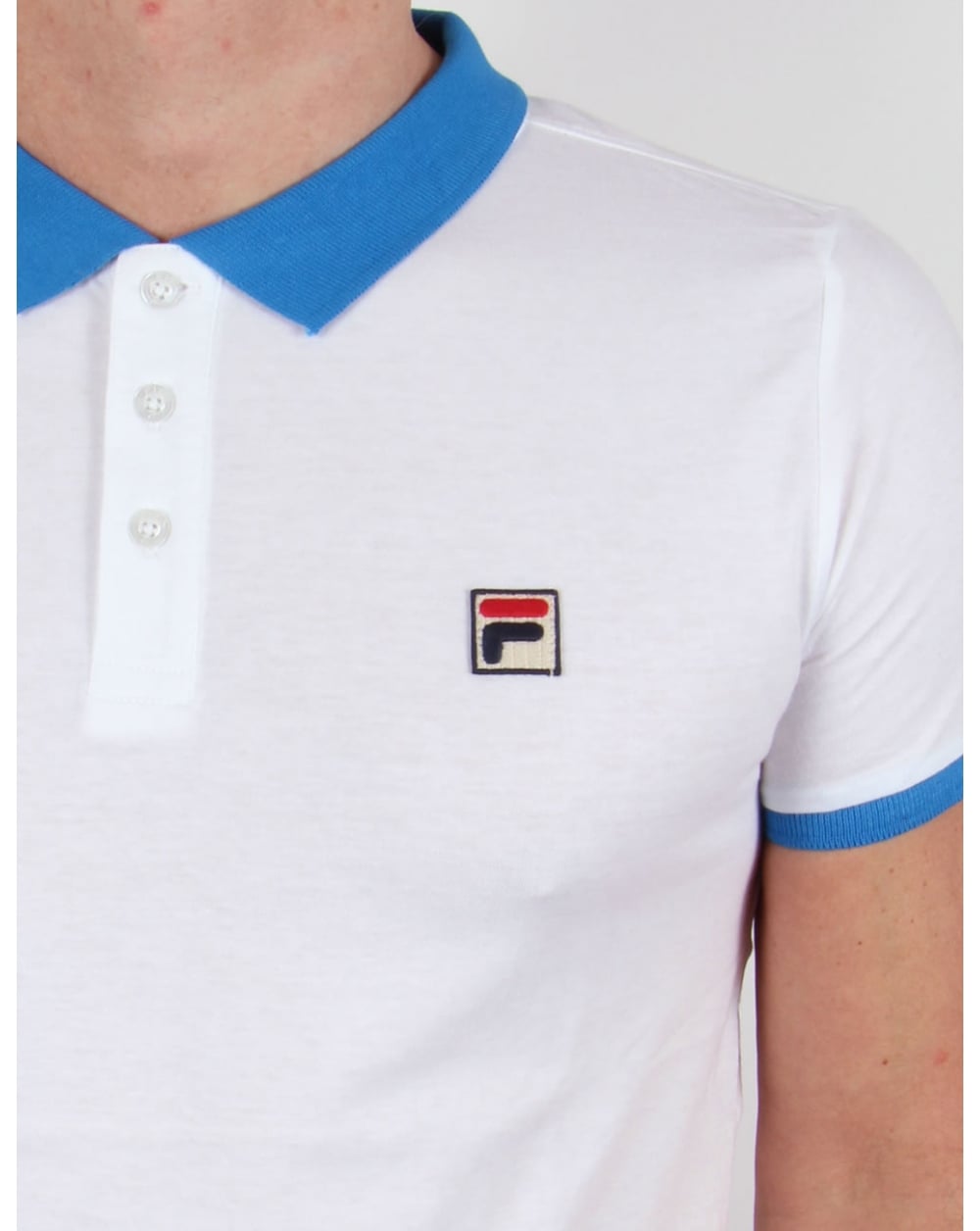 Fila Vintage Peleo Polo Shirt White