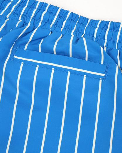 Fila Vintage Pinstripe Swim Shorts Blue/Lemon
