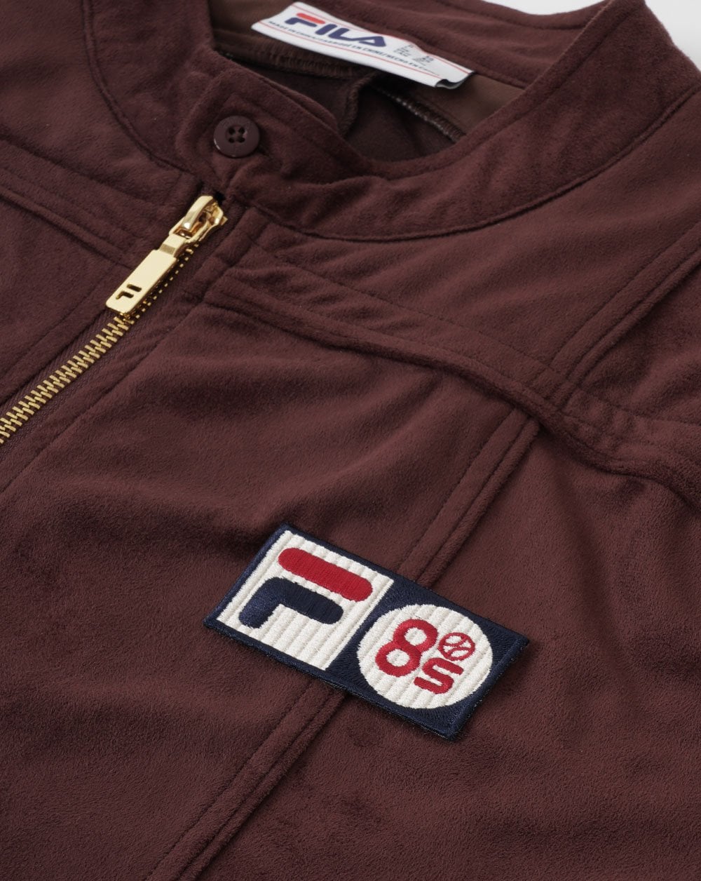 Fila Vintage Pro Badge Terrinda Track Top Brown