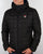 Fila Vintage Quilted Hooded Jacket Black
