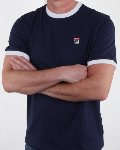 Fila Vintage Ringer T-shirt Navy