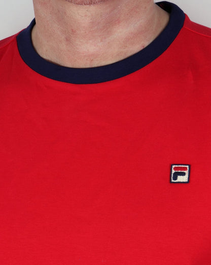 Fila Vintage Ringer T-shirt Red