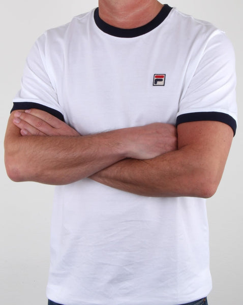 Fila Vintage Ringer T-shirt White/Navy