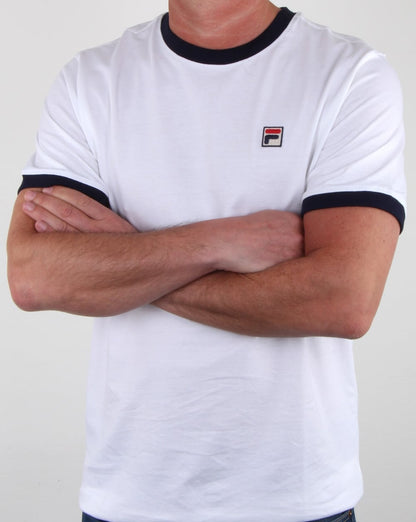 Fila Vintage Ringer T-shirt White/Navy