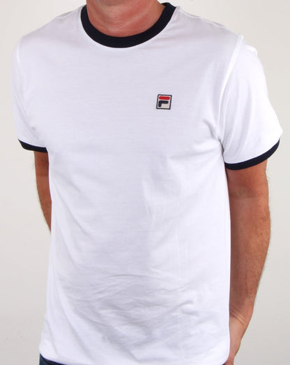 Fila Vintage Ringer T-shirt White/Navy