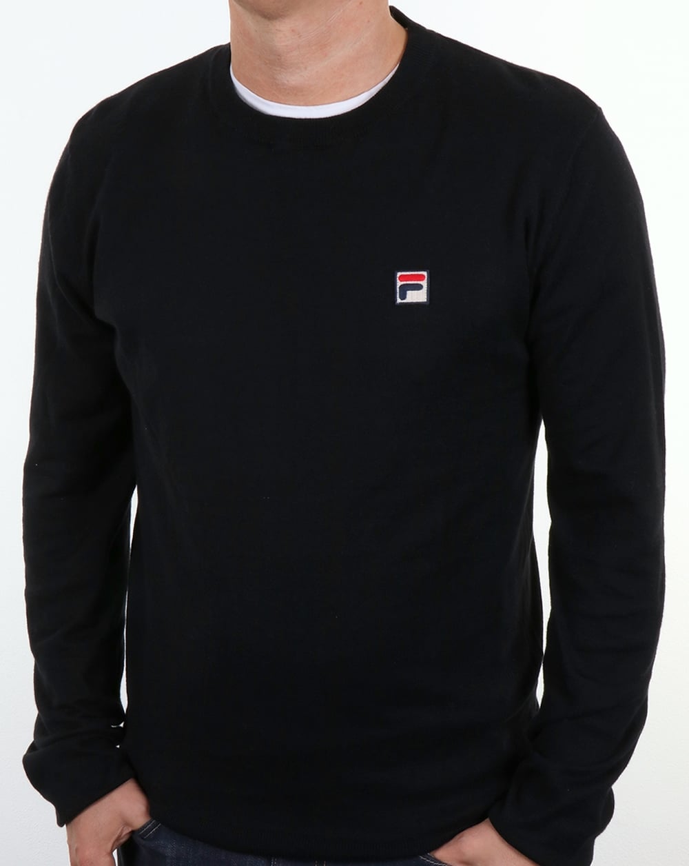Fila Vintage Sala Crew Neck Jumper Black