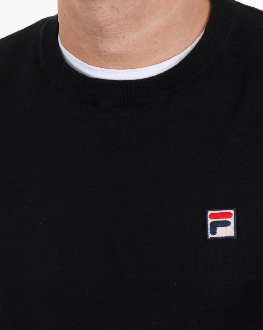 Fila Vintage Sala Crew Neck Jumper Black
