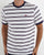 Fila Vintage Santiago Striped T Shirt White/Navy