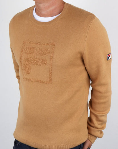 Fila Vintage Savoldi Crew Neck Jumper Apple Cinnamon