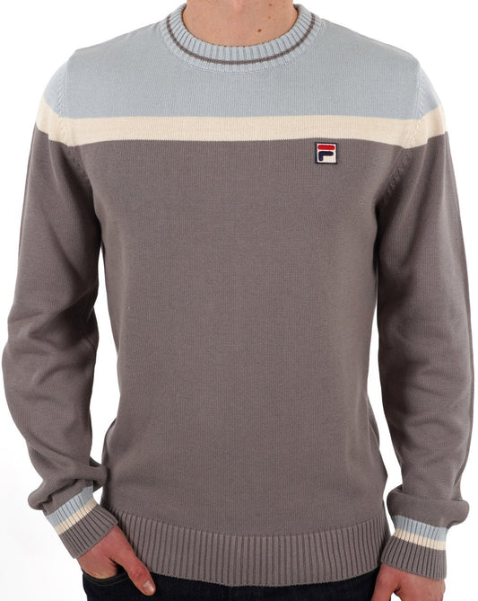 Fila Vintage Fila Vintage Siro Crew Knit Jumper Grey