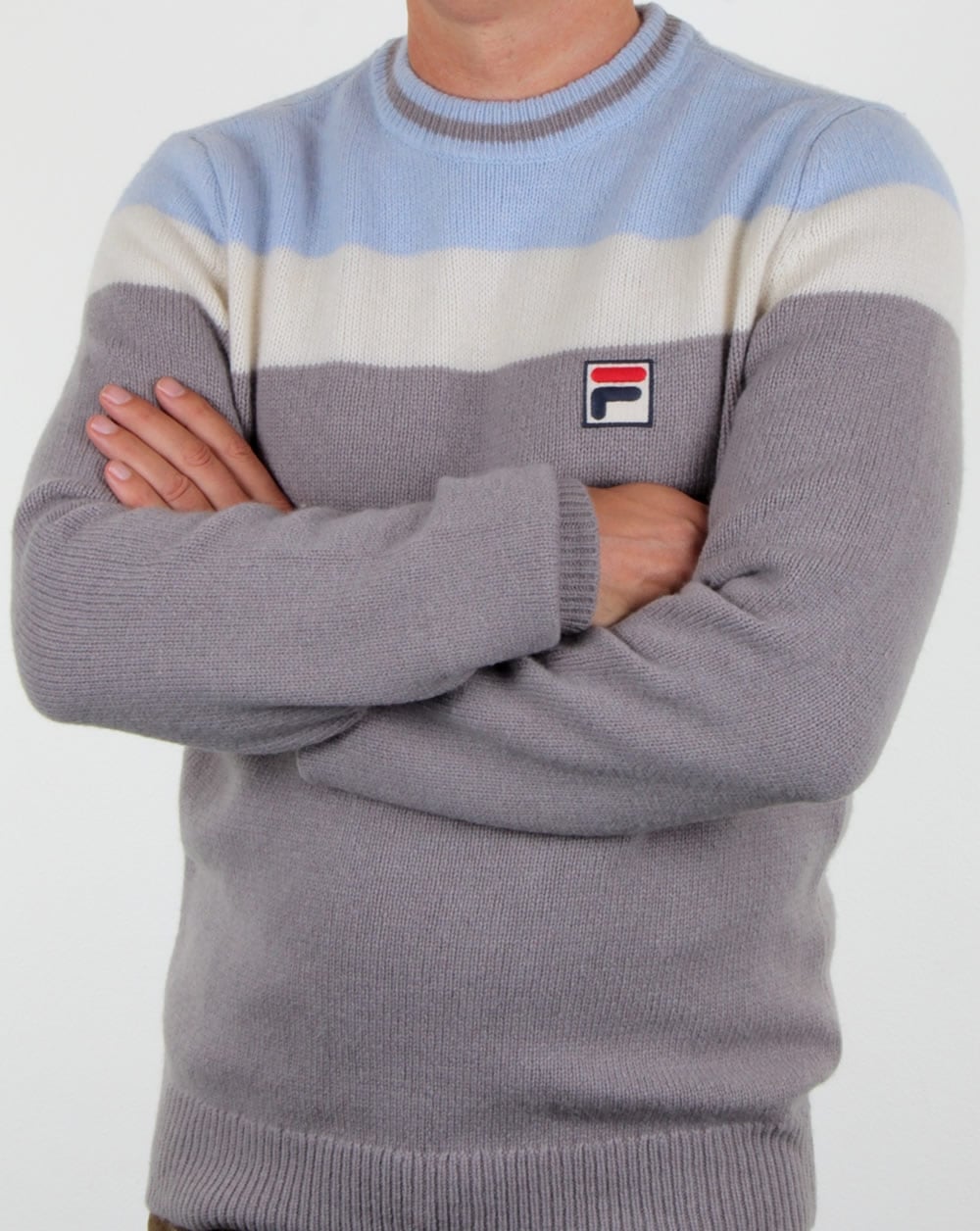 Fila Vintage Siro Jumper Grey/sky/gardenia