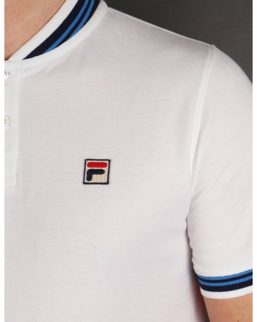 Fila Vintage Skippa Polo T-Shirt White