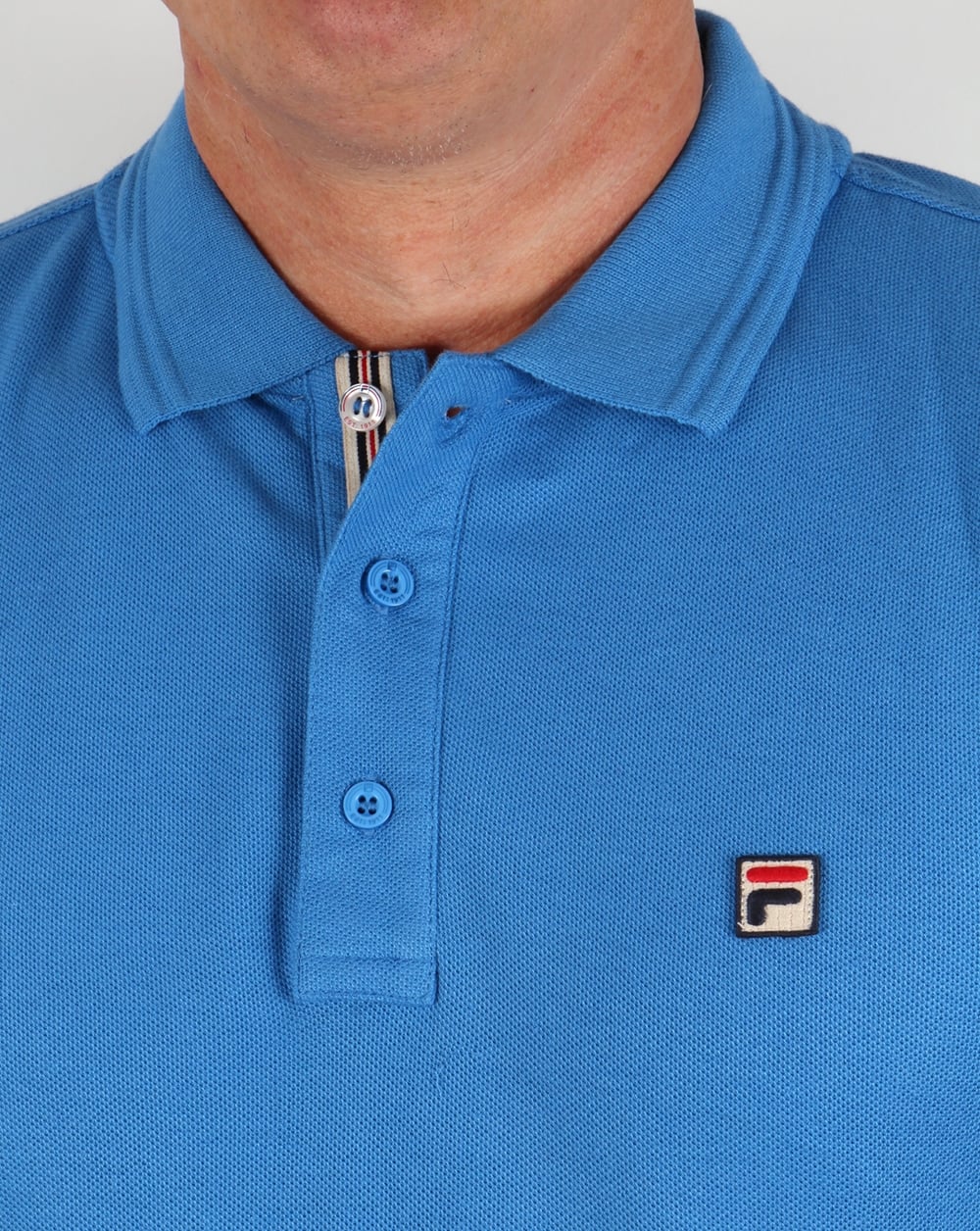 Fila Vintage Smarta Polo Shirt Ocean Blue