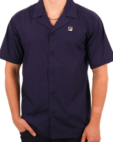 Fila Vintage Soren Short Sleeve Shirt Navy