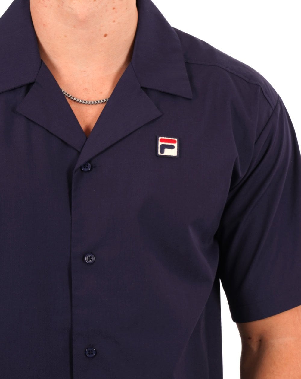 Fila Vintage Soren Short Sleeve Shirt Navy