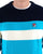 Fila Vintage Striped Crew Knit Aqua Navy White